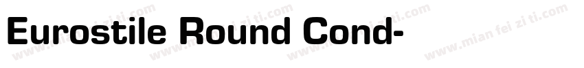 Eurostile Round Cond字体转换